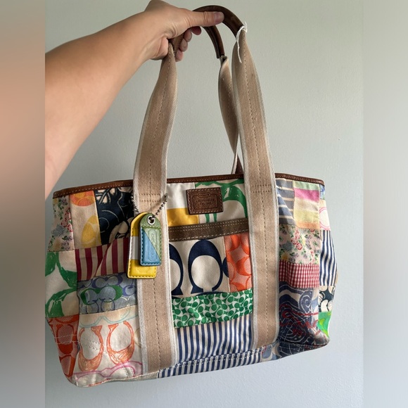 Coach Patchwork multicolor bag - Picture 2 of 15